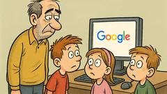 Виц: По-стар съм от Google, деца!
