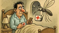 Виц: Снощи комар ми изпи кръвта...