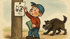 Виц: Изгубено е зло куче…