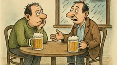 Виц: Двама пият бира, единият изчезва